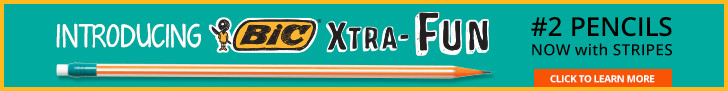Introducing BIC Xtra-fun - #2 Pencils Now with Stripes. Click to learn more.