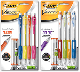 VelocityOriginal and Velocity Side Clic Mechanical Pencils